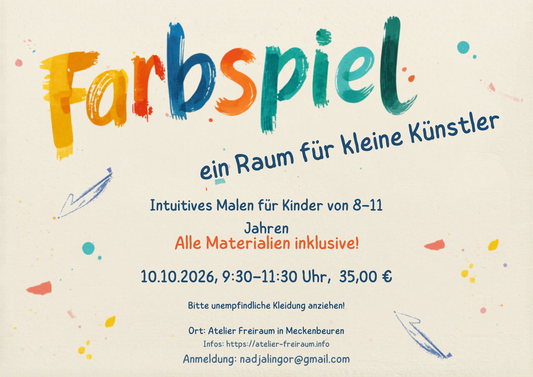 Farbspiel – Ein Raum für kleine Künstler